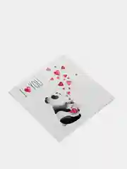 Розовый открытка мини "Love", 8 х 8 см, к подарку