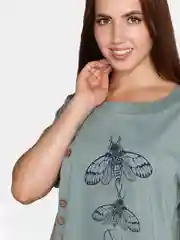 Хаки футболка женская "Сюжет"