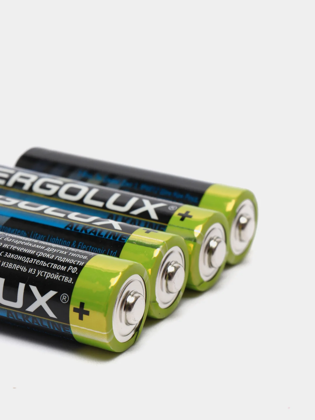 Батарейки алкалиновые Ergolux, пальчиковые АА / LR6, 4 штуки