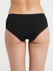 Черный женские хлопковые трусы слипы