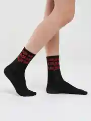 Черный носки с надписями