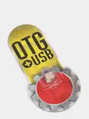 Адаптер Micro - OTG в упаковке (золото)
