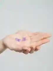Фиолетовый серьги Мишка Гамми (мармеладные мишки)