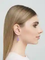 Фиолетовый серьги Мишка Гамми (мармеладные мишки)