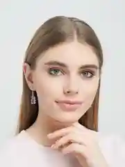 Фиолетовый серьги Мишка Гамми (мармеладные мишки)