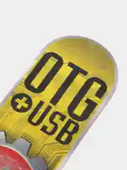 Адаптер переходник Micro - OTG в упаковке (серебро)