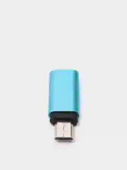 Адаптер Micro-Lightning T2 J0055, голубой