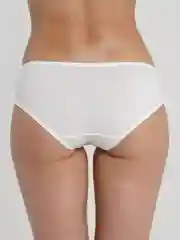 Белый женские хлопковые трусы слипы