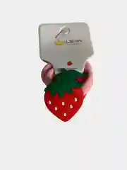Красный яркие детские резинки для волос "Фрукты", 2 штуки