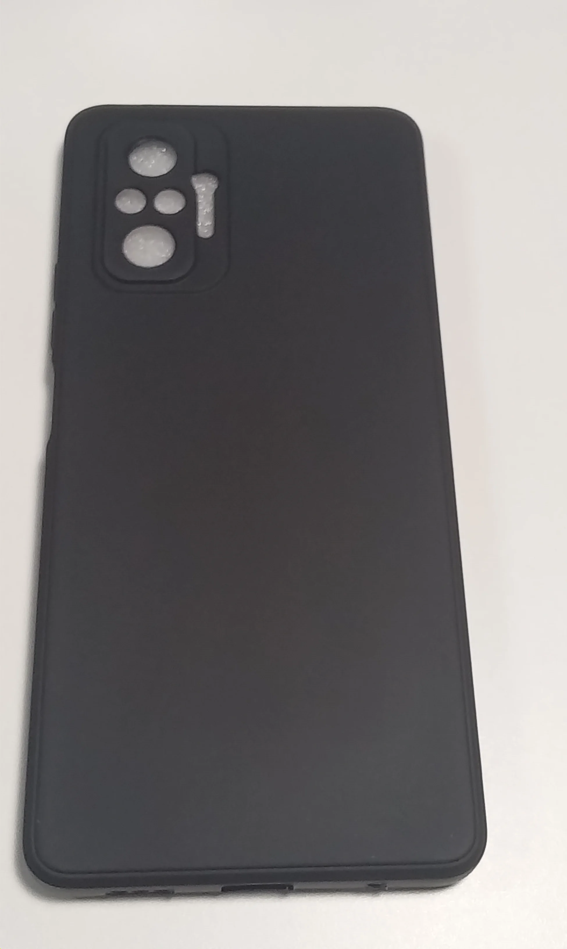 Черный чехол для Xiaomi Redmi NOTE 10 pro с защитой камеры и бархатом внутри