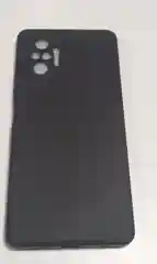 Черный чехол для Xiaomi Redmi NOTE 10 pro с защитой камеры и бархатом внутри