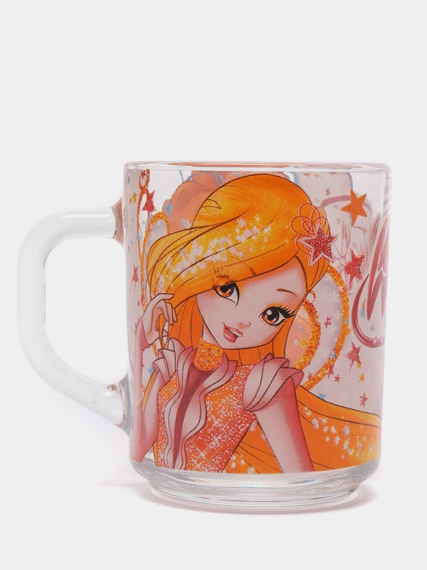 Кружка "Winx Club" Феи Стелла и Блум, в подарочной упаковке, 230 мл, стекло