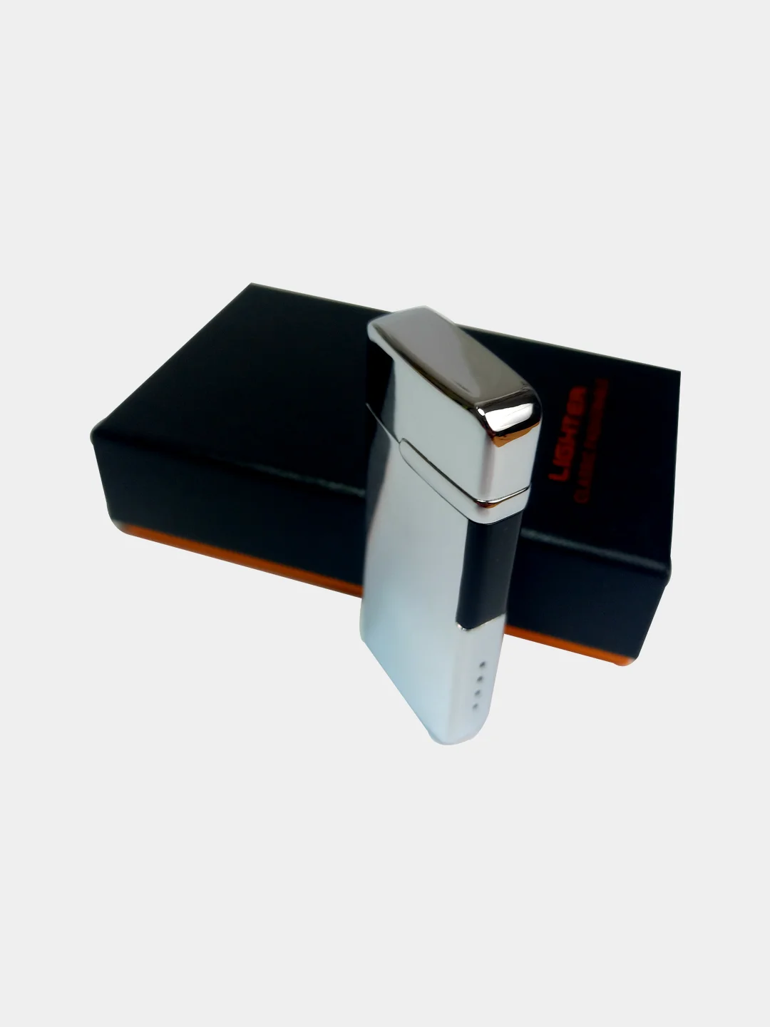 Серебряный электронная Импульсная  зажигалка с зарядкой от USB Тесла Дуговая