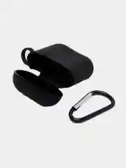 Силиконовый чехол для наушников Apple Airpods 1, 2 с карабином