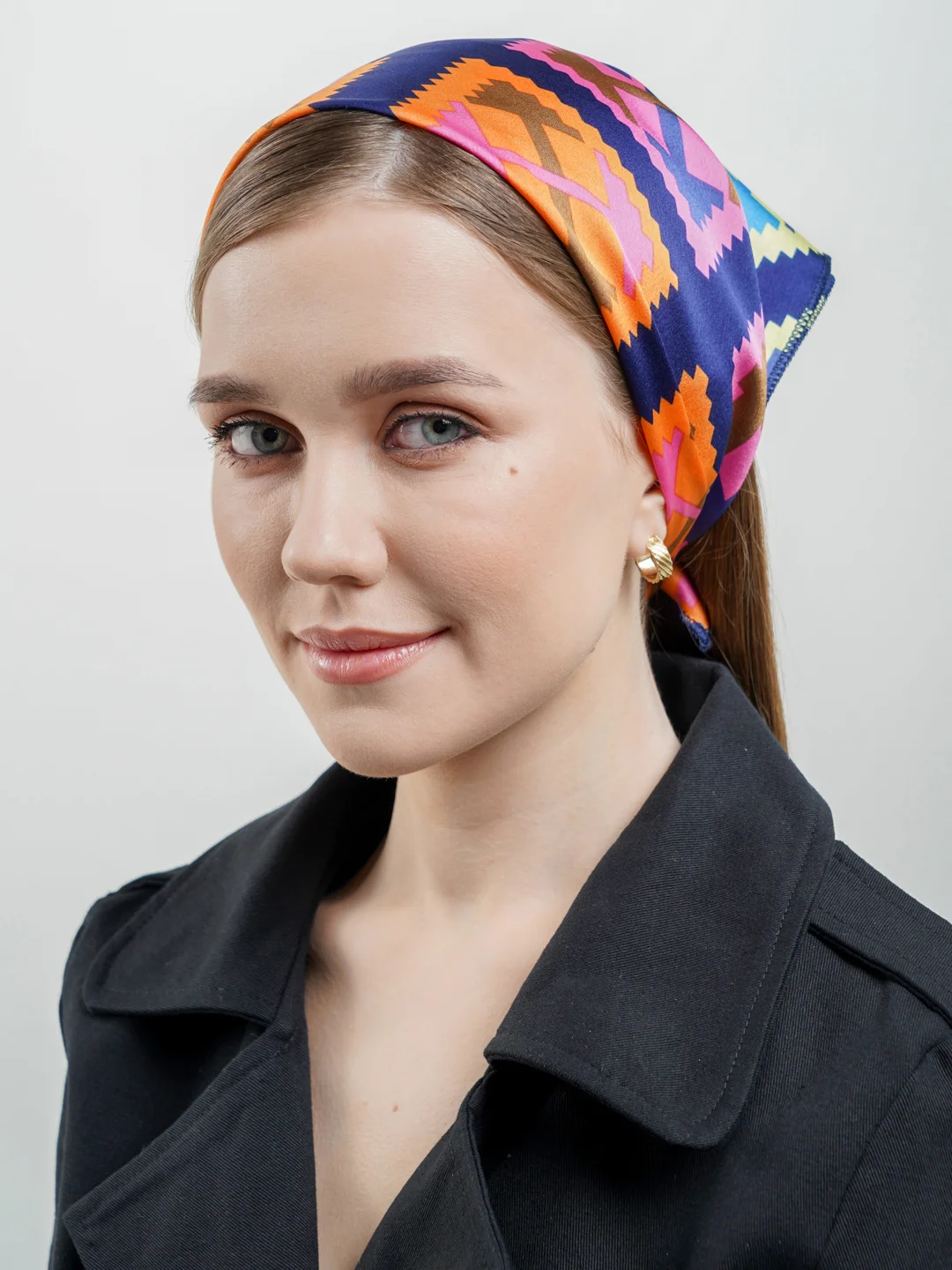 Индиго шейный платок, 48 х 48 см, 16 расцветок