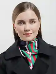 Зеленый шейный платок, 48 х 48 см, 16 расцветок