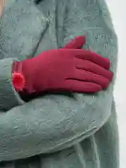 Багровый перчатки женские