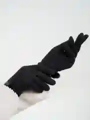 Черный перчатки женские