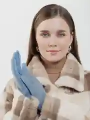 Голубой перчатки женские с технологией Touch screen