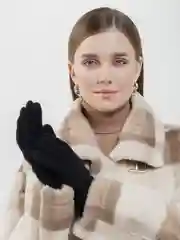 Черный женские перчатки