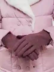 Бордовый перчатки женские с технологией Touch screen