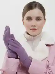 Аметистовый женские перчатки