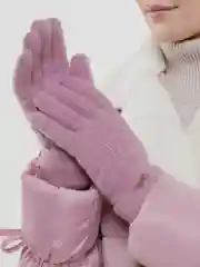 Розовый женские перчатки
