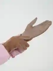 Бежевый меланж перчатки женские с технологией Touch screen