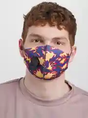 Индиго маска защитная с дыхательным клапаном многоразовая