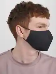 Черный маска многоразовая защитная для лица