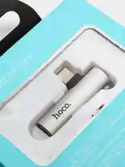 Серый адаптер HOCO LS21 Lightning на 3.5мм аудио конвертер