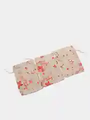 Бирюзовый мешочек подарочный 3 шт. Новый год/Рождество