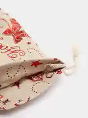 Бирюзовый мешочек подарочный 3 шт. Новый год/Рождество