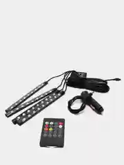 Светодиодная RGB-лента, с пультом. Подсветка ног и салона авто от прикуривателя или USB