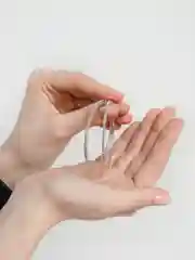 Серьги кольца с кристаллами / Серьги Конго