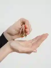 Серьги-кольца "Конго", диаметр 4 см