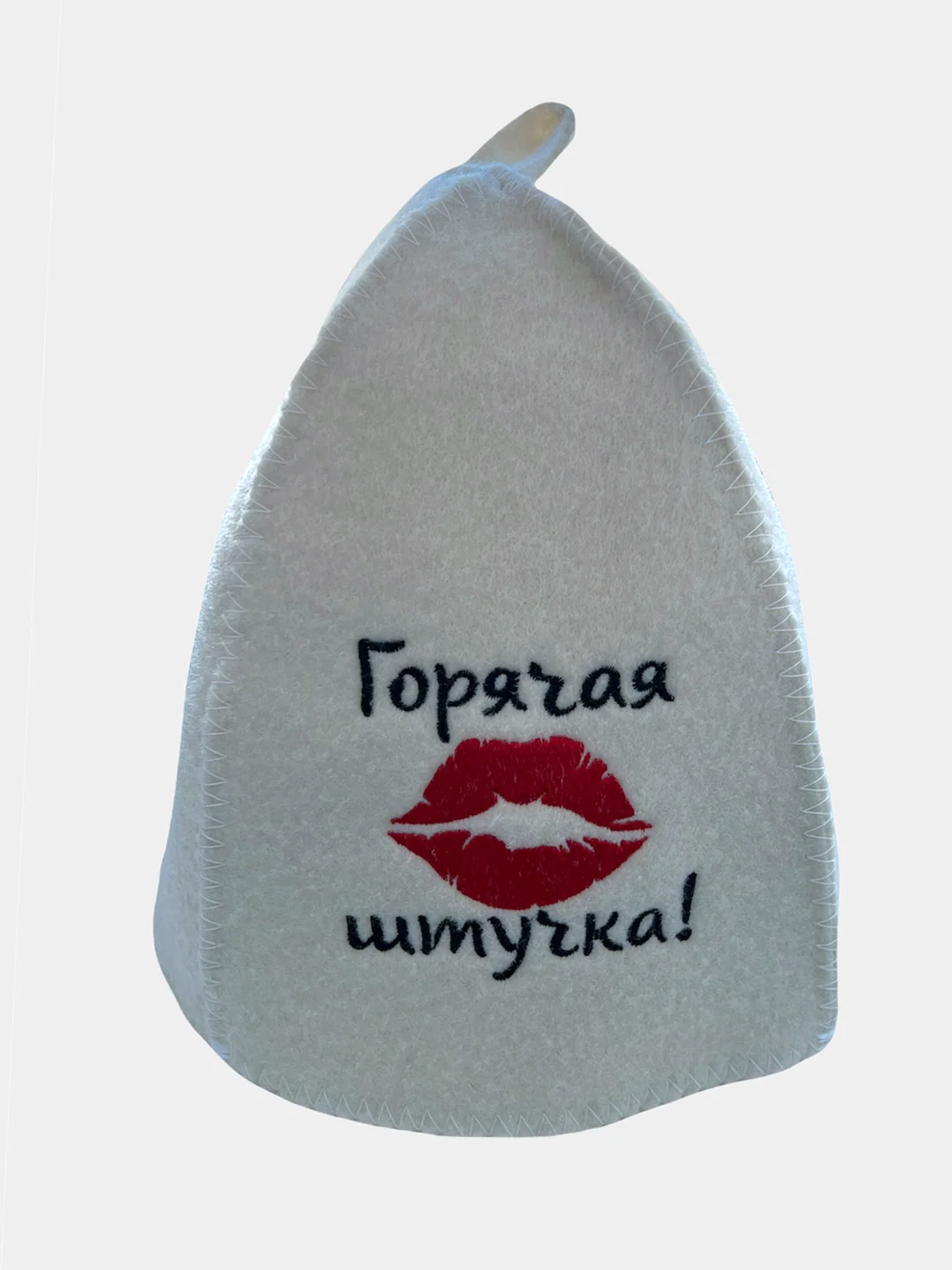 Красный шапка бани и сауны,  с вышивкой