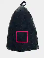 Индиго шапка бани и сауны,  с вышивкой