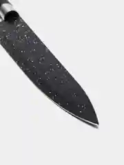 Черный набор кухонных ножей из нержавеющей стали, 6 предметов