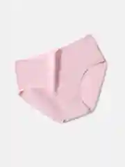 Розовый высокие женские трусы, хлопковые