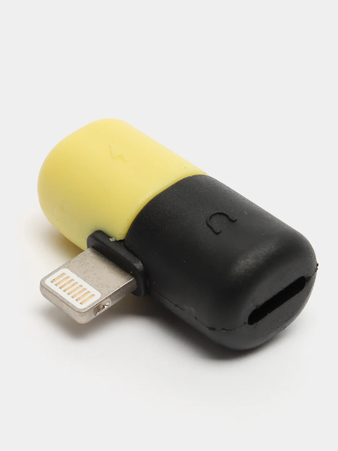 Черный адаптер-переходник Apple Lightning на 2 x Apple Lightning