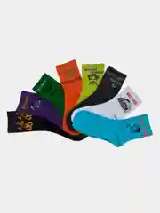 Носки мужские высокие, с надписями, хлопок