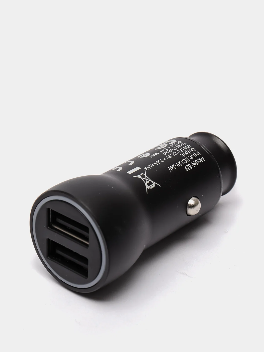 Черный автомобильное зарядное устройство Borofone BZ9 2xUSB до 3A