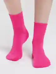 Вишнёвый носки женские, короткие, однотонные