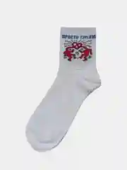 Прозрачный носки мужские высокие, с надписями, хлопок