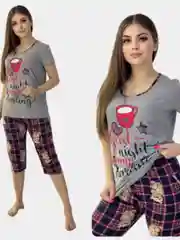 Серый пижама женская