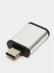 Адаптер Type-C OTG, T2 J0011, серебряный