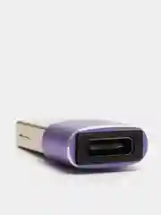 Адаптер Type C USB 2 0, T2 J0019, фиолетовый