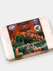 Соляной брикет для бани и сауны Добропаровъ, с алтайскими травами "Кедр", 1,35 кг
