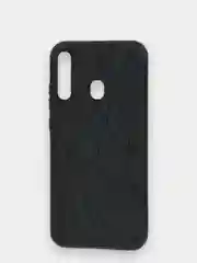 Красный samsung Galaxy A60, Самсунг Галакси А60, чехол силиконовый под кожу "полигоны"